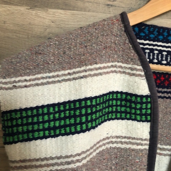 Handmade Boho Cotton Wool Blend Unisex Vest - Picture 2 of 7